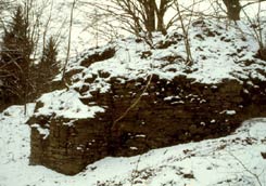 Mauerreste im Bereich der Hauptburg, Foto: J. Friedhoff (2002)